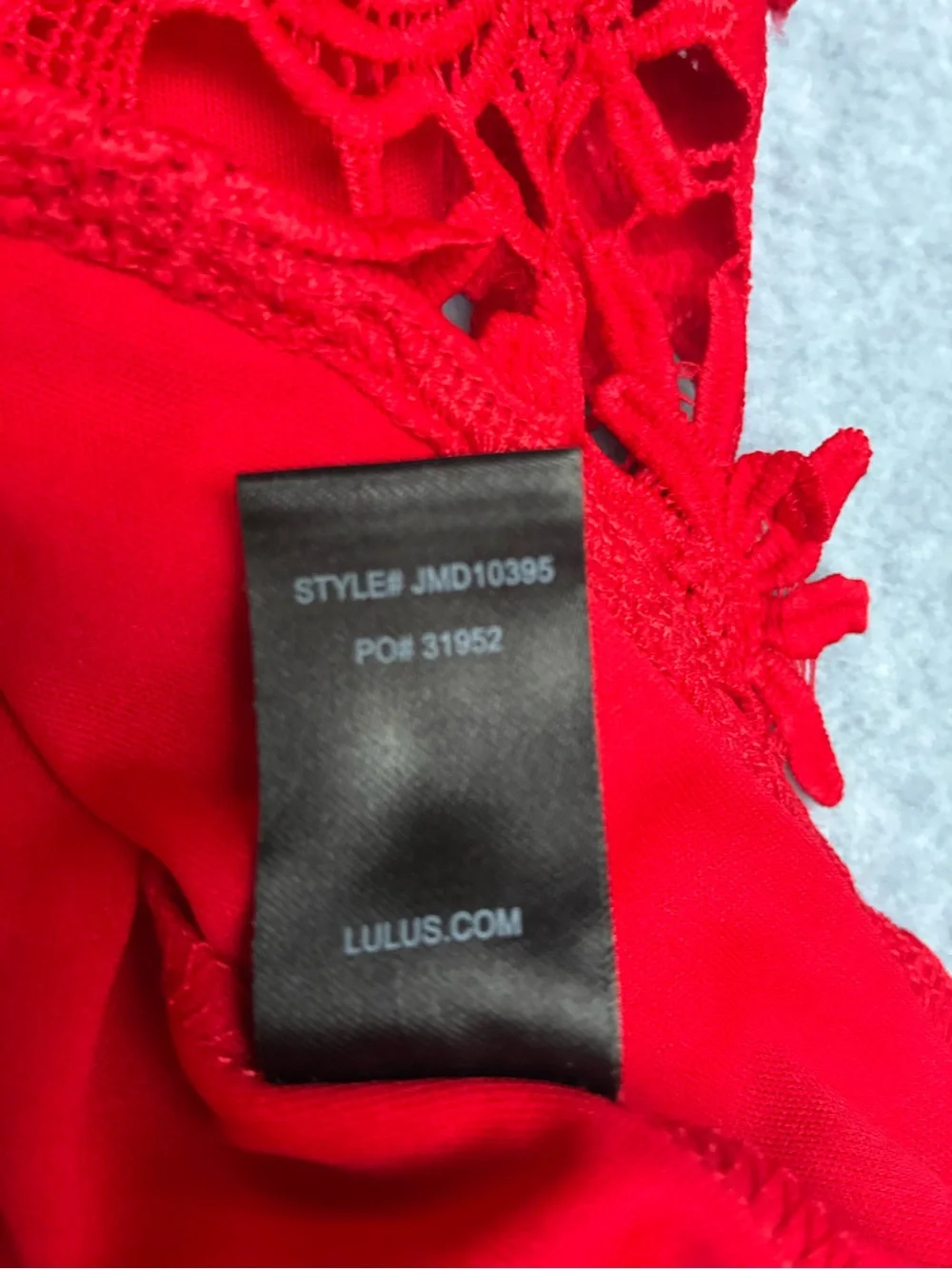 Lulus Steal Your Heart Red Crochet Lace Midi Dress XS Sleeveless Side Slit - Picture 8 of 11